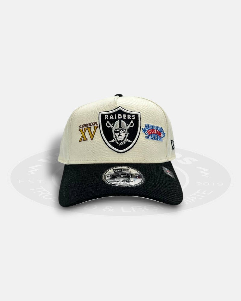 Las Vegas Raiders Super Bowl Logo A-Frame 9Forty Snapback Hat