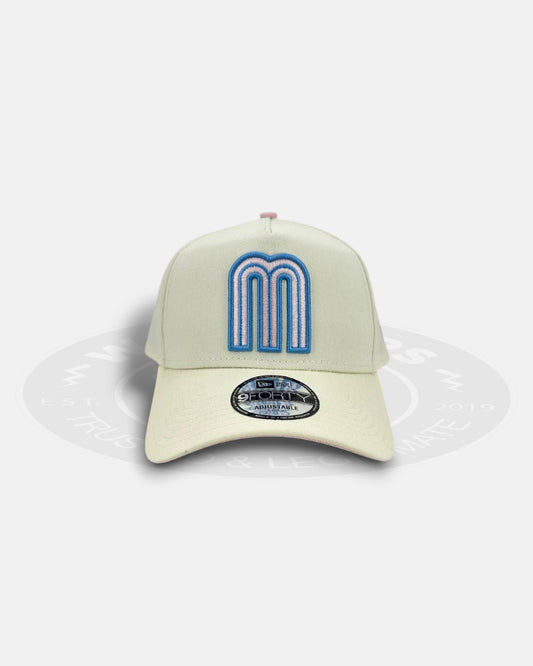 Mexico National Baseball Team Softveil 9FORTY A-Frame Snapback Hat