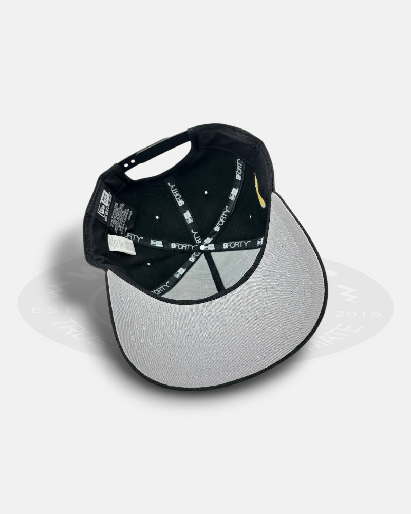 Mexico Aztec Warrior Skull Gold Metal 9FORTY A-Frame Snapback