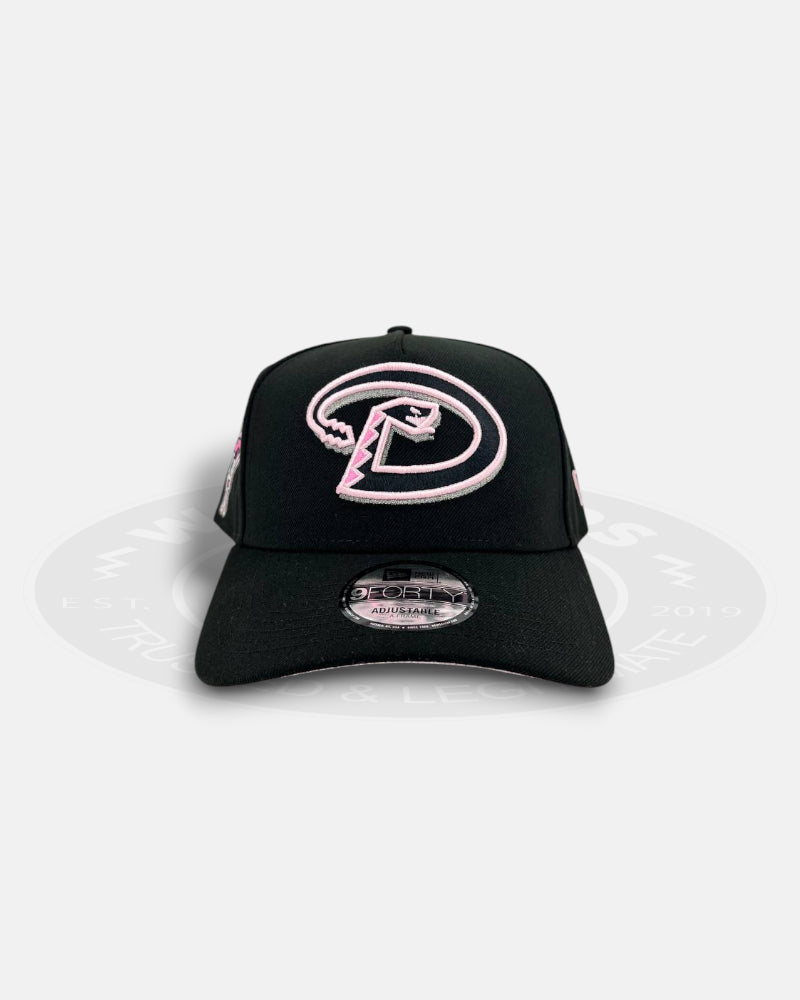 Arizona Diamondbacks 1998 Inaugural Pink Outline 9FORTY A-Frame Snapback Hat