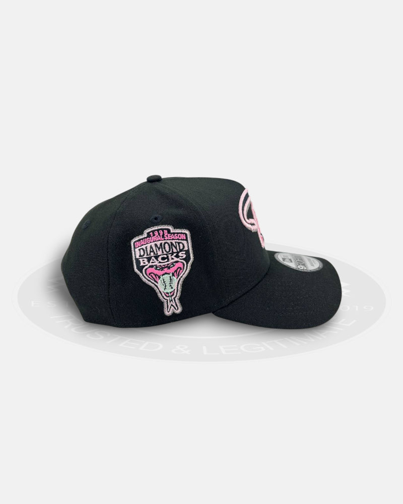 Arizona Diamondbacks 1998 Inaugural Pink Outline 9FORTY A-Frame Snapback Hat