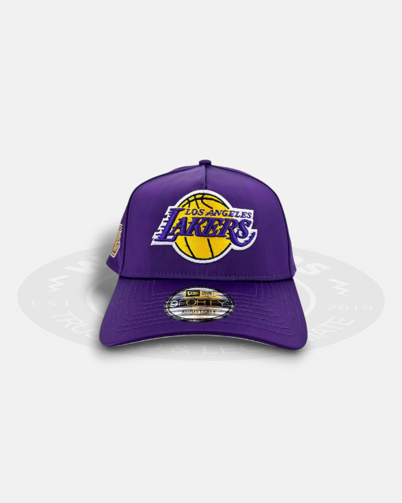 Los Angeles Lakers Satin Official Team Color 9FORTY A-Frame Snapback Hat