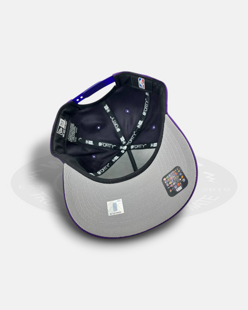 Los Angeles Lakers Satin Official Team Color 9FORTY A-Frame Snapback Hat