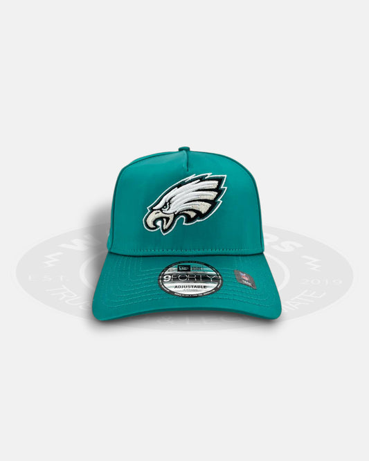 Philadelphia Eagles Satin Official Team Color 9FORTY A-Frame Snapback Hat