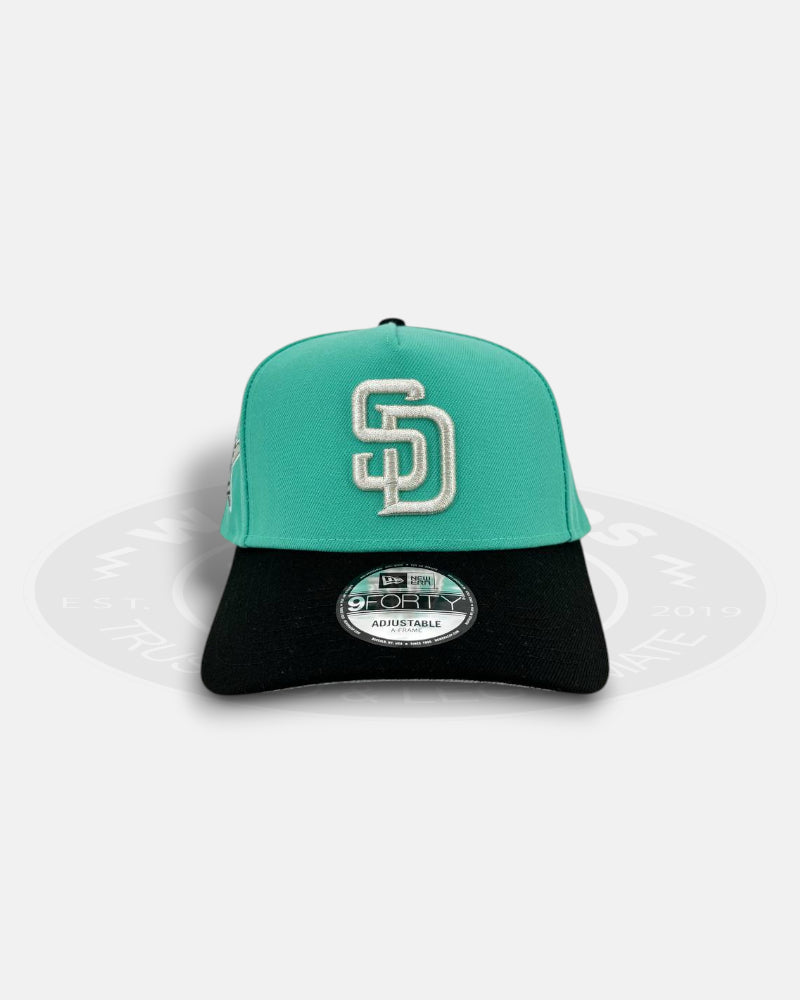 San Diego Padres Silver Teal 9FORTY A-Frame Snapback Hat