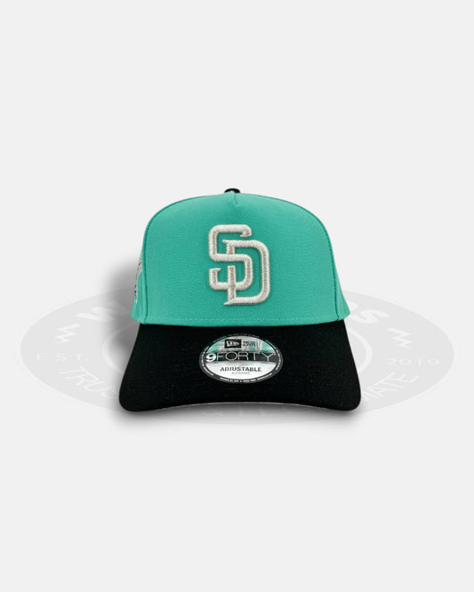 San Diego Padres Silver Teal 9FORTY A-Frame Snapback Hat
