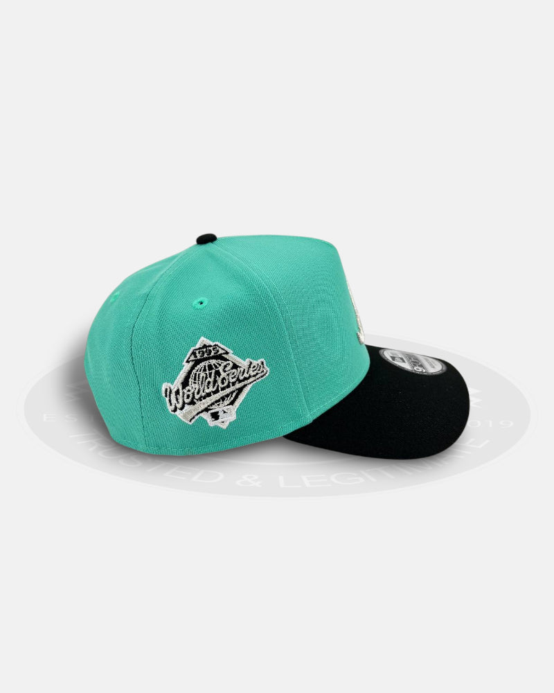 Atlanta Braves Silver Teal 9FORTY A-Frame Snapback Hat