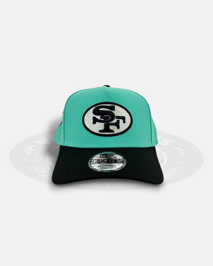 San Francisco 49ers Silver Teal 9FORTY A-Frame Snapback Hat