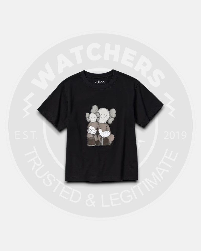 Kids Kaws x Uniqlo Black T-Shirt