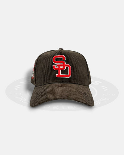 San Diego Padres 20th Year PetcoPark Corduroy Brown A-Frame 9Forty Snapback Hat