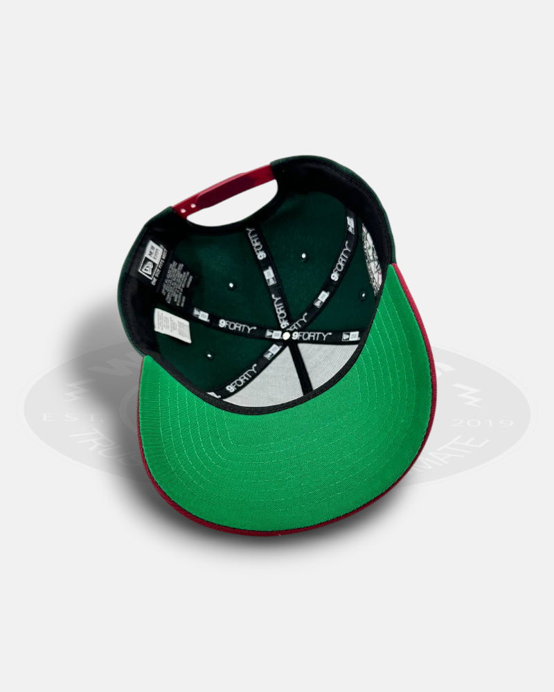 Mexico Aztec Skull Warrior Verdant Green 9FORTY A Frame Snapback Hat