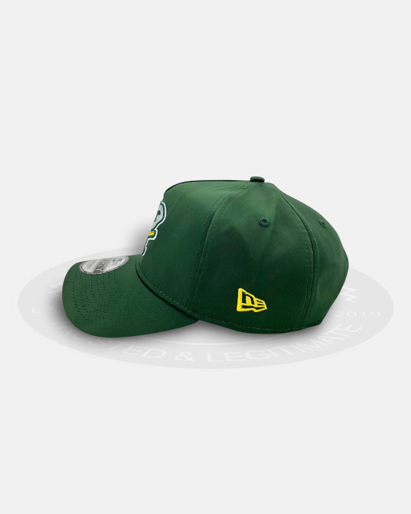 Oakland Athletics Satin Official Team Color 9FORTY A-Frame Snapback Hat