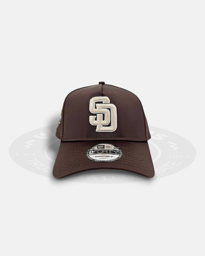 San Diego Padres Satin Official Team Color 9FORTY A-Frame Snapback Hat