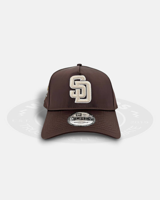 San Diego Padres Satin Official Team Color 9FORTY A-Frame Snapback Hat