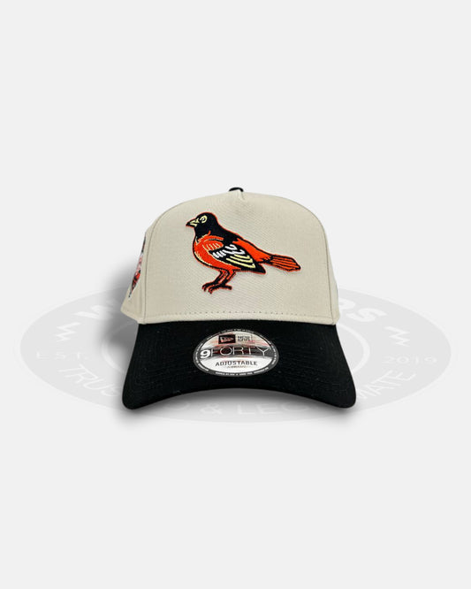Baltimore Orioles 1970 World Series Stone 9FORTY A-Frame Snapback Hat
