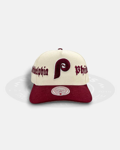 Philadelphia Phillies Vault Script Pro Pinch Snapback Hat