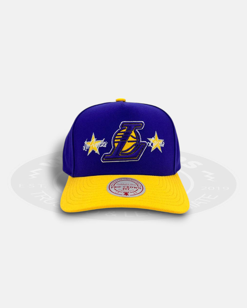 Mitchell & Ness Los Angeles Lakers Star Power Pro Crown Snapback Hat