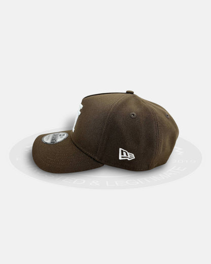 Los Angeles Dodgers Upside Down 9FORTY A-Frame Snapback Walnut