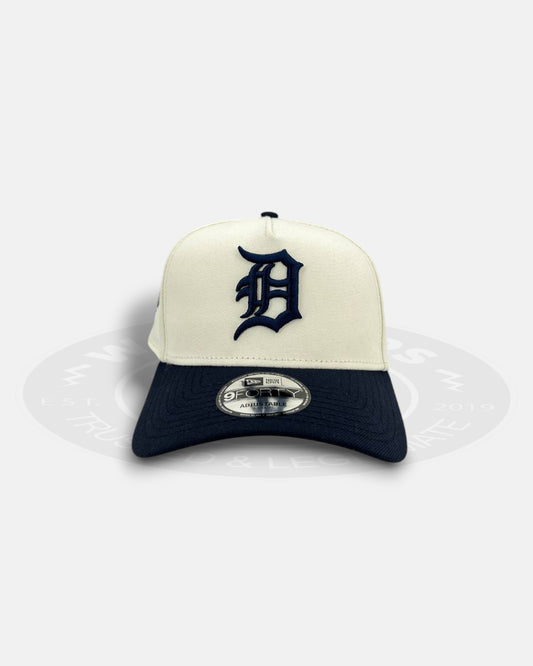 Detroit Tigers Chrome Navy Ballpark Two Tone 9FORTY A-Frame Snapback Hat