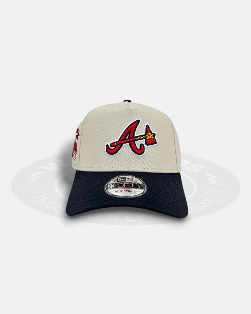 Atlanta Braves 00 All Star Stone 9FORTY A-Frame Snapback Hat
