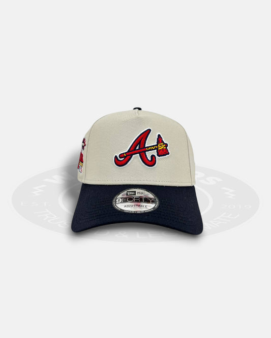 Atlanta Braves 00 All Star Stone 9FORTY A-Frame Snapback Hat