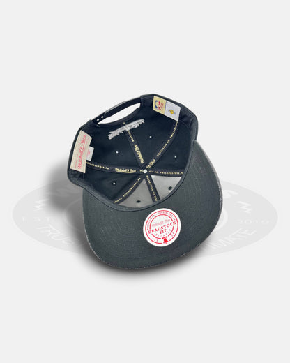 Los Angeles Lakers Leather Snakeskin Snapback Hat