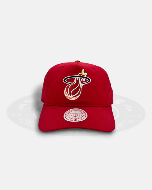 Miami Heat Matte Nylon Original Color Team Snapback Hat