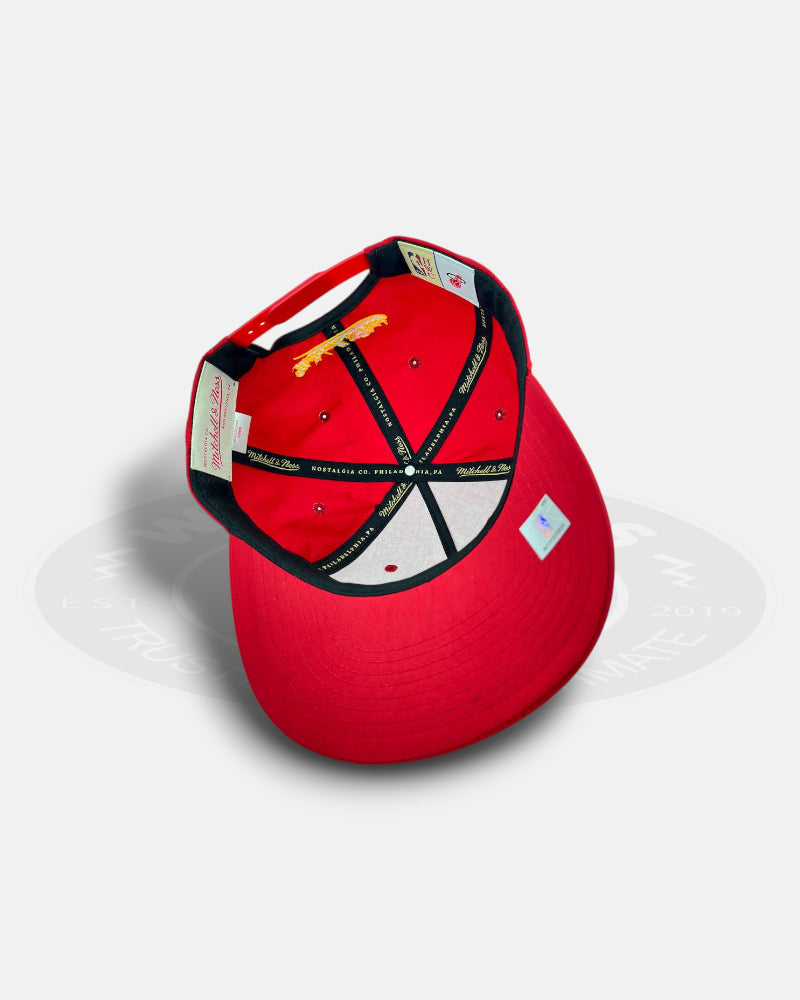 Miami Heat Matte Nylon Original Color Team Snapback Hat