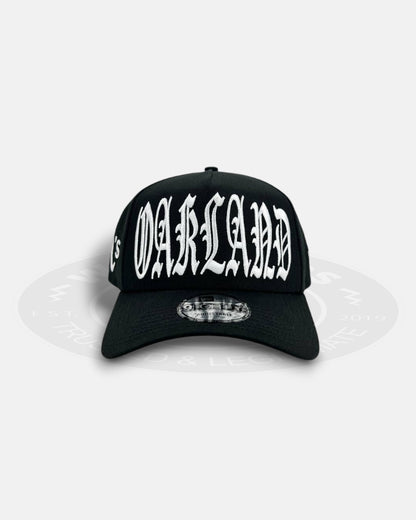 Oakland Athletics Oversized Gothic Script 9FORTY A-Frame Snapback Hat