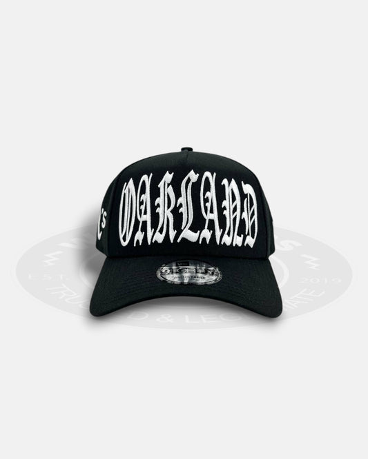 Oakland Athletics Oversized Gothic Script 9FORTY A-Frame Snapback Hat