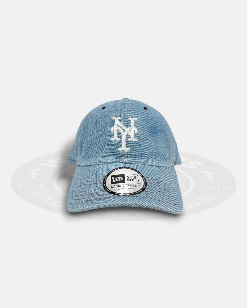New York Mets Stonewash Denim Casual Classic Strapback Hat