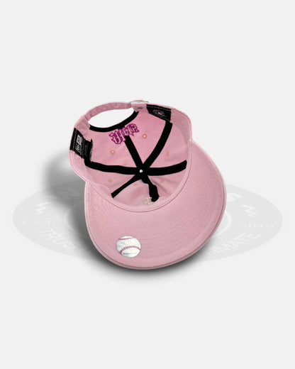 New York Mets Blush Script Casual Classic Strapback Hat