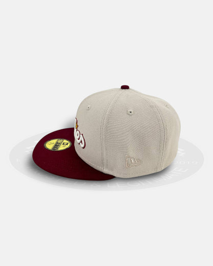 Philadelphia Phillies Stone Burgundy Two Tone Classic 59Fifty Fitted Hat