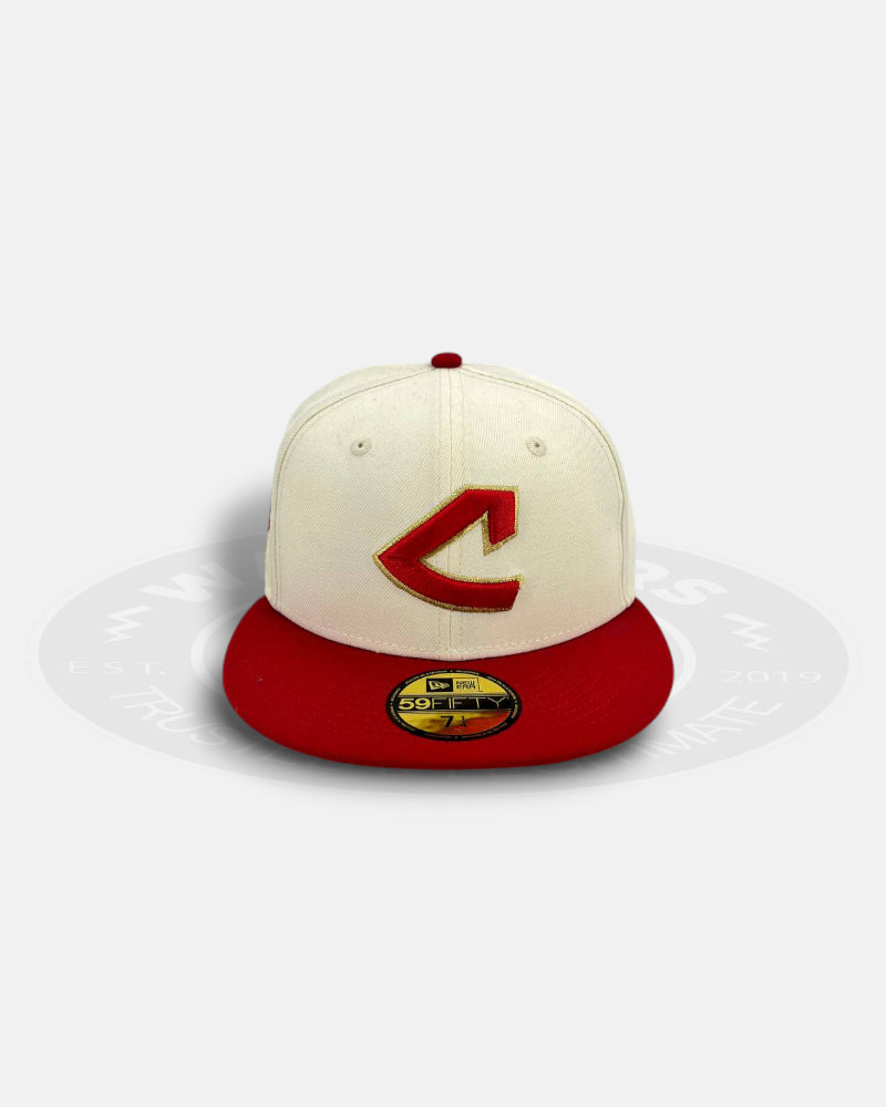 Cleveland Indians 100 Seasons AL Chrome Throwback Two Tone 59Fifty Fitted Hat