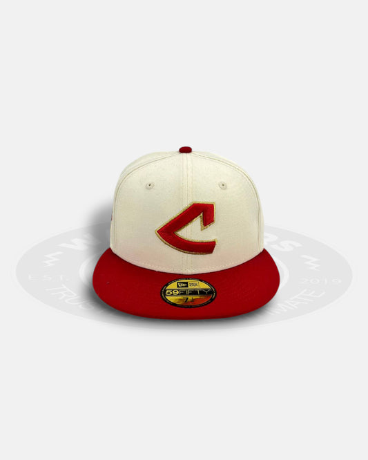 Cleveland Indians 100 Seasons AL Chrome Throwback Two Tone 59Fifty Fitted Hat