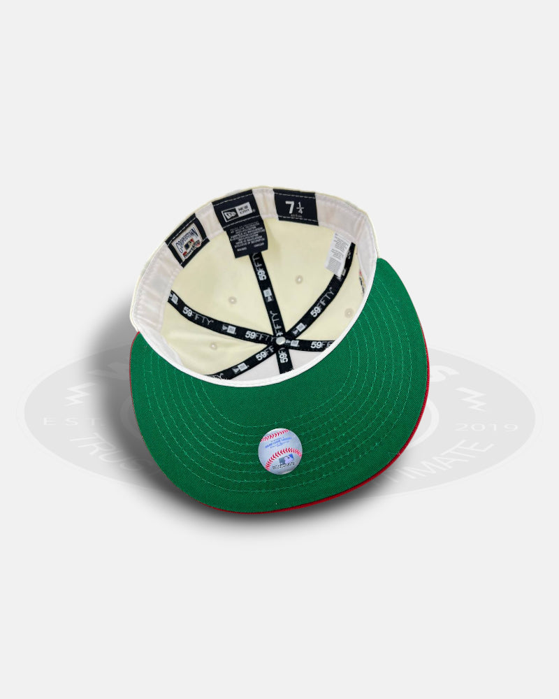 Cleveland Indians 100 Seasons AL Chrome Throwback Two Tone 59Fifty Fitted Hat