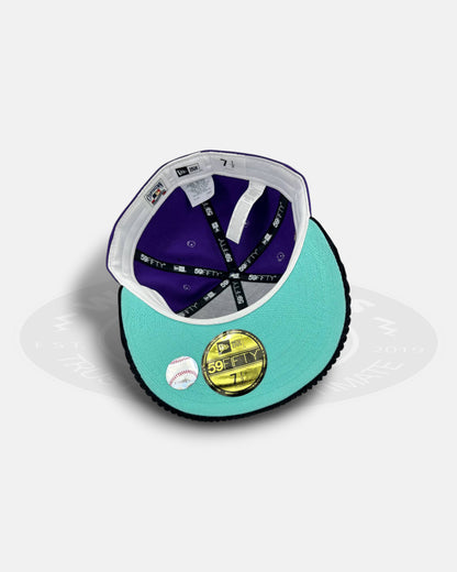 Arizona Diamondbacks 20th Anniversary Cord Visor Edition Purple Black 59Fifty Fitted Hat