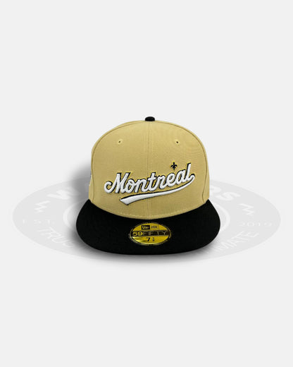 Montreal Expos 25th Anniversary Vegas Gold Prime Two Tone 59Fifty Fitted Hat