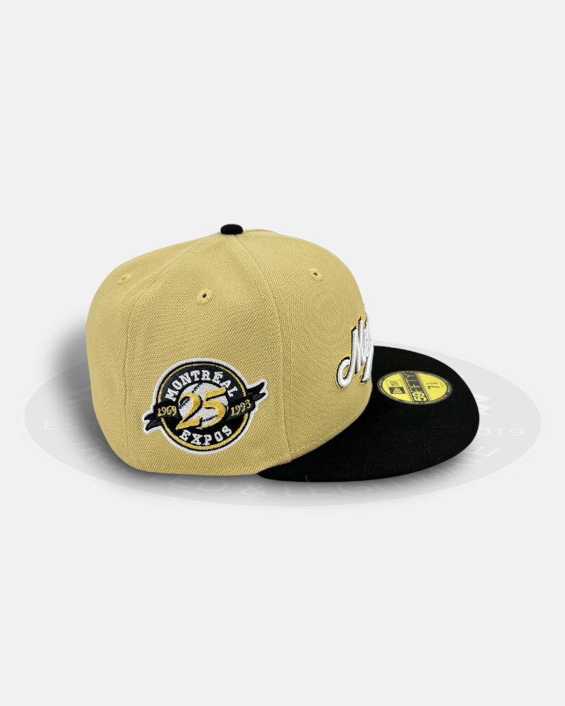 Montreal Expos 25th Anniversary Vegas Gold Prime Two Tone 59Fifty Fitted Hat