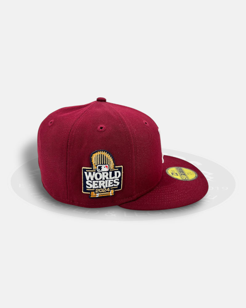Los Angeles Dodgers WS Crest Brown Classic Series 59Fifty Fitted Hat