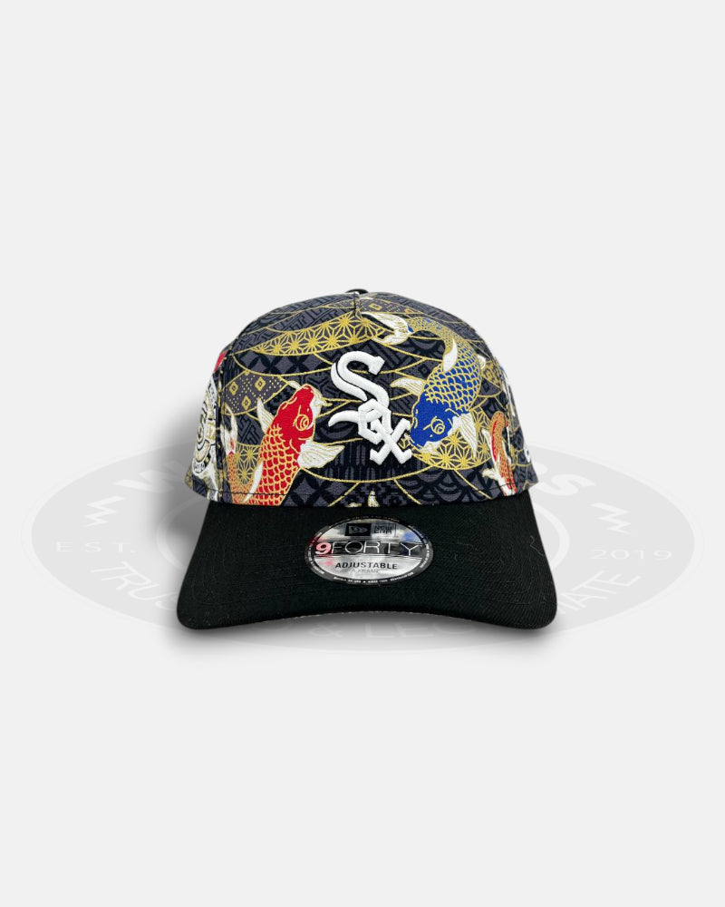 Chicago White Sox Carp Print 9FORTY A-Frame Snapback Hat