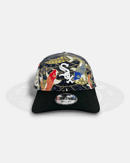 Chicago White Sox Carp Print 9FORTY A-Frame Snapback Hat