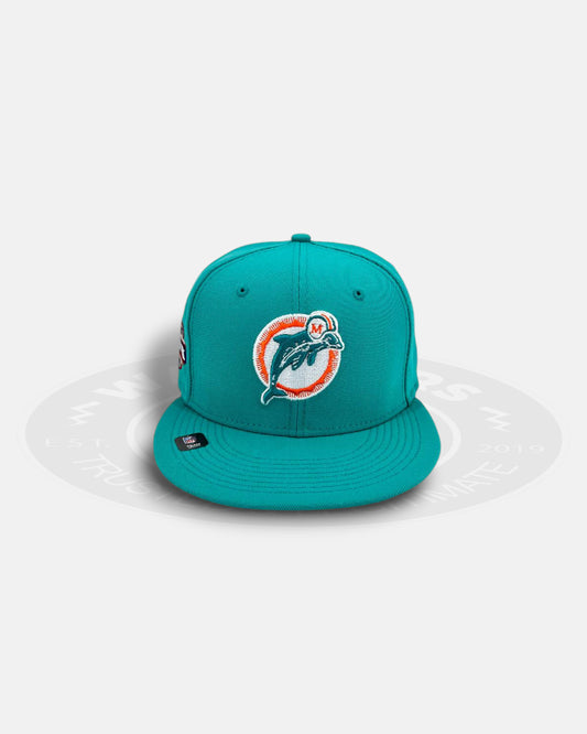 Miami Dolphins Teal Pink Classic Series 59Fifty Fitted Hat