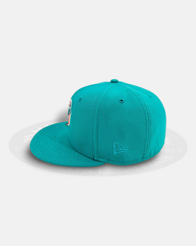 Miami Dolphins Teal Pink Classic Series 59Fifty Fitted Hat