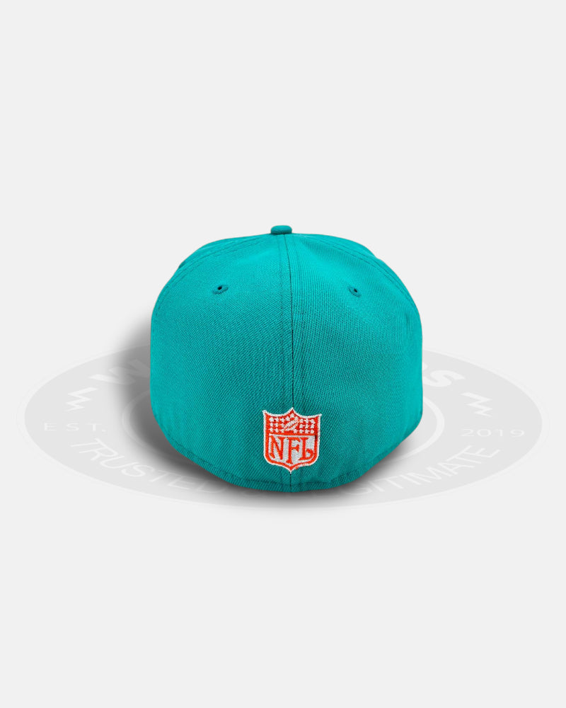 Miami Dolphins Teal Pink Classic Series 59Fifty Fitted Hat