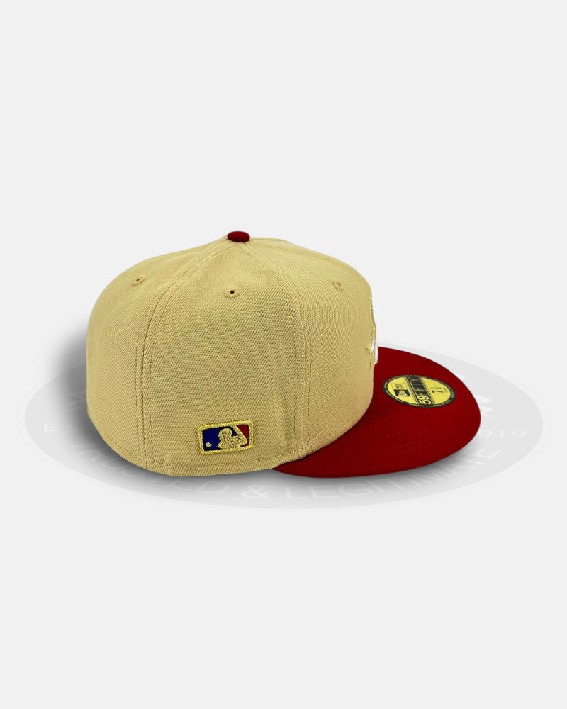 Philadelphia Phillies Vegas Crest Vegas Gold Red Two Tone Series 59Fifty Fitted Hat
