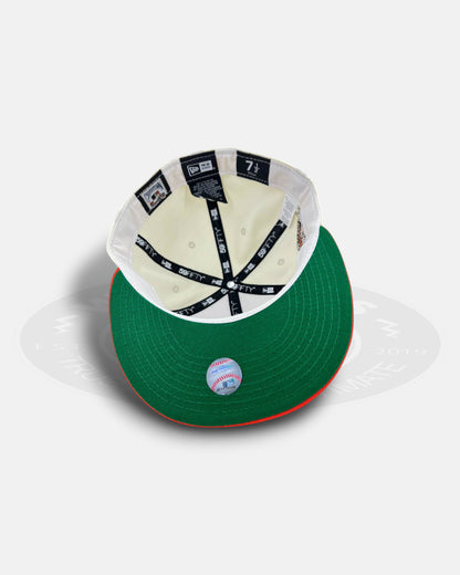 Baltimore Orioles Milestone Crest Chrome Orange Two Tone Series 59Fifty Fitted Hat