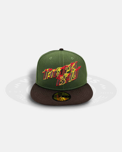 Tampa Bay Rays City Iron Sight Two Tone Edition Military Green/Black 59Fifty Fitted Hat
