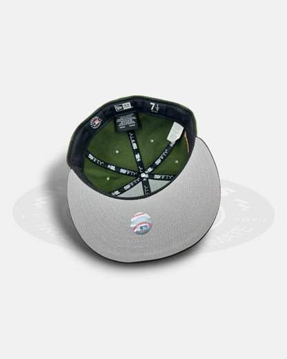 Tampa Bay Rays City Iron Sight Two Tone Edition Military Green/Black 59Fifty Fitted Hat