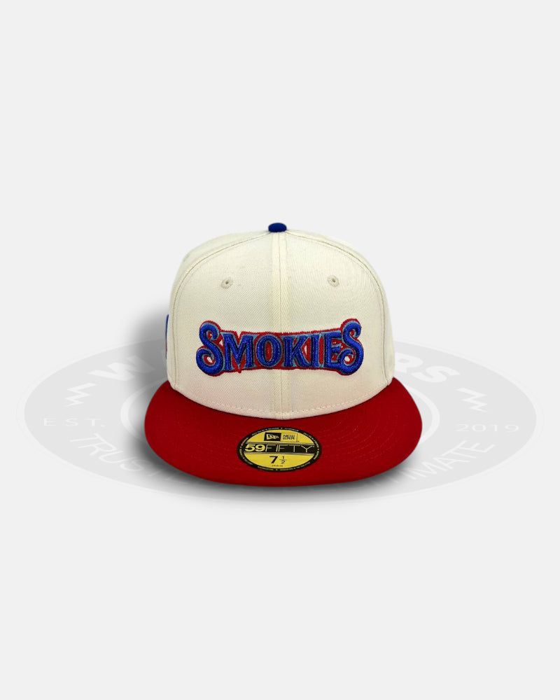 Tennessee Smokies Chrome/Red Retro Two Tone Series 59Fifty Fitted Hat